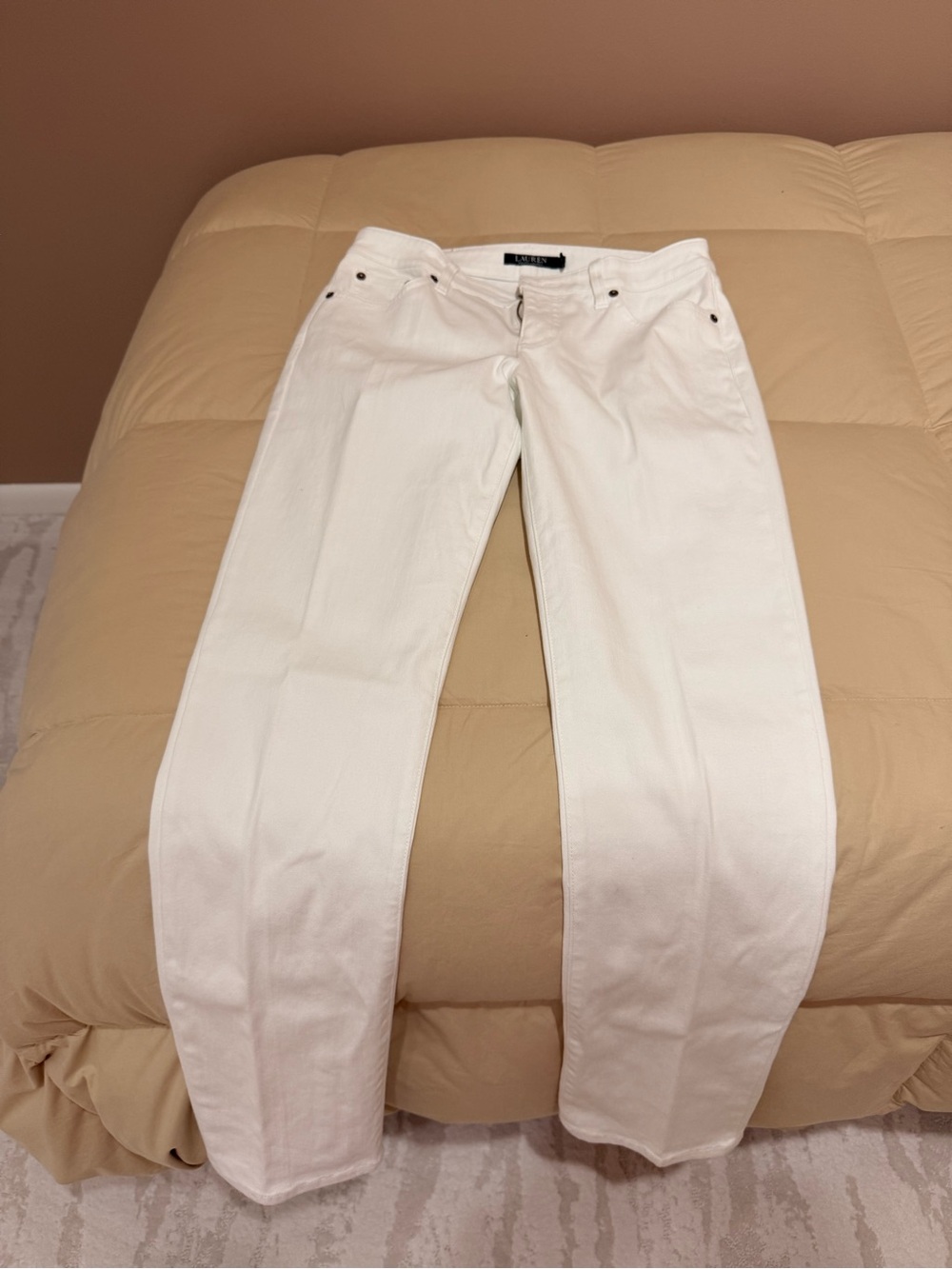 Ralph Lauren White Women's Straight-Leg Jeans